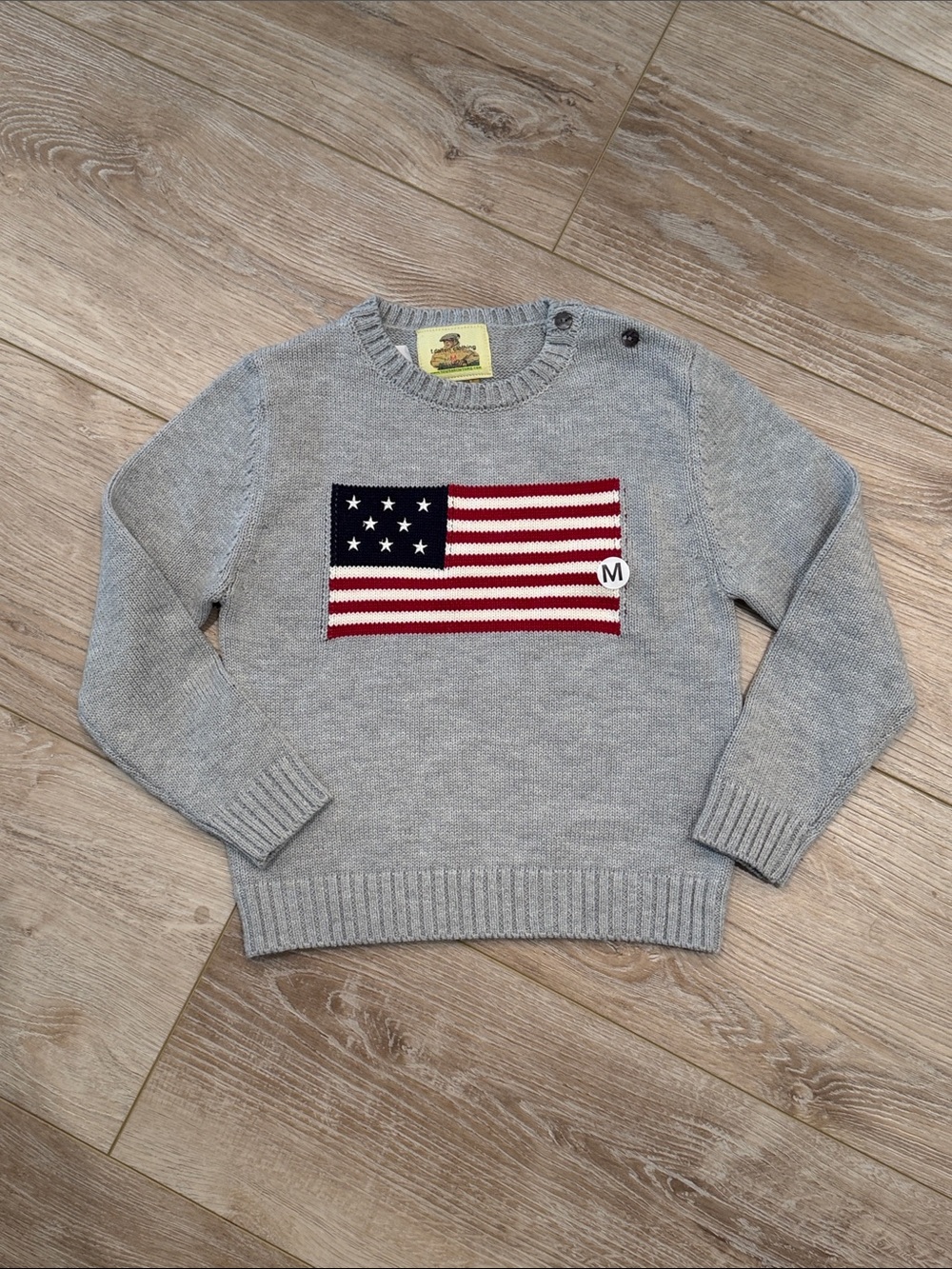 NWT T. Dalton Kids Flag Sweater Medium